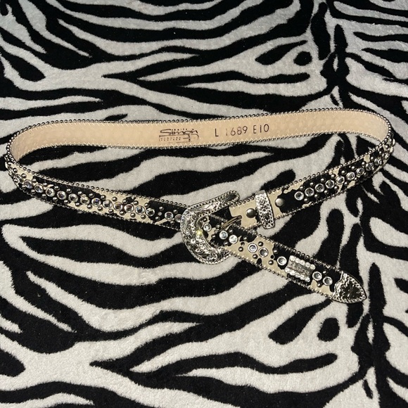 Cow print BB SIMON Belt - Picture 1 of 4